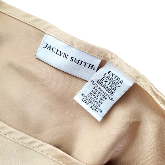 Jaclyn Smith Elegant Spaghetti Strap Color is Gold Cami size XL - Picture 2 of 2